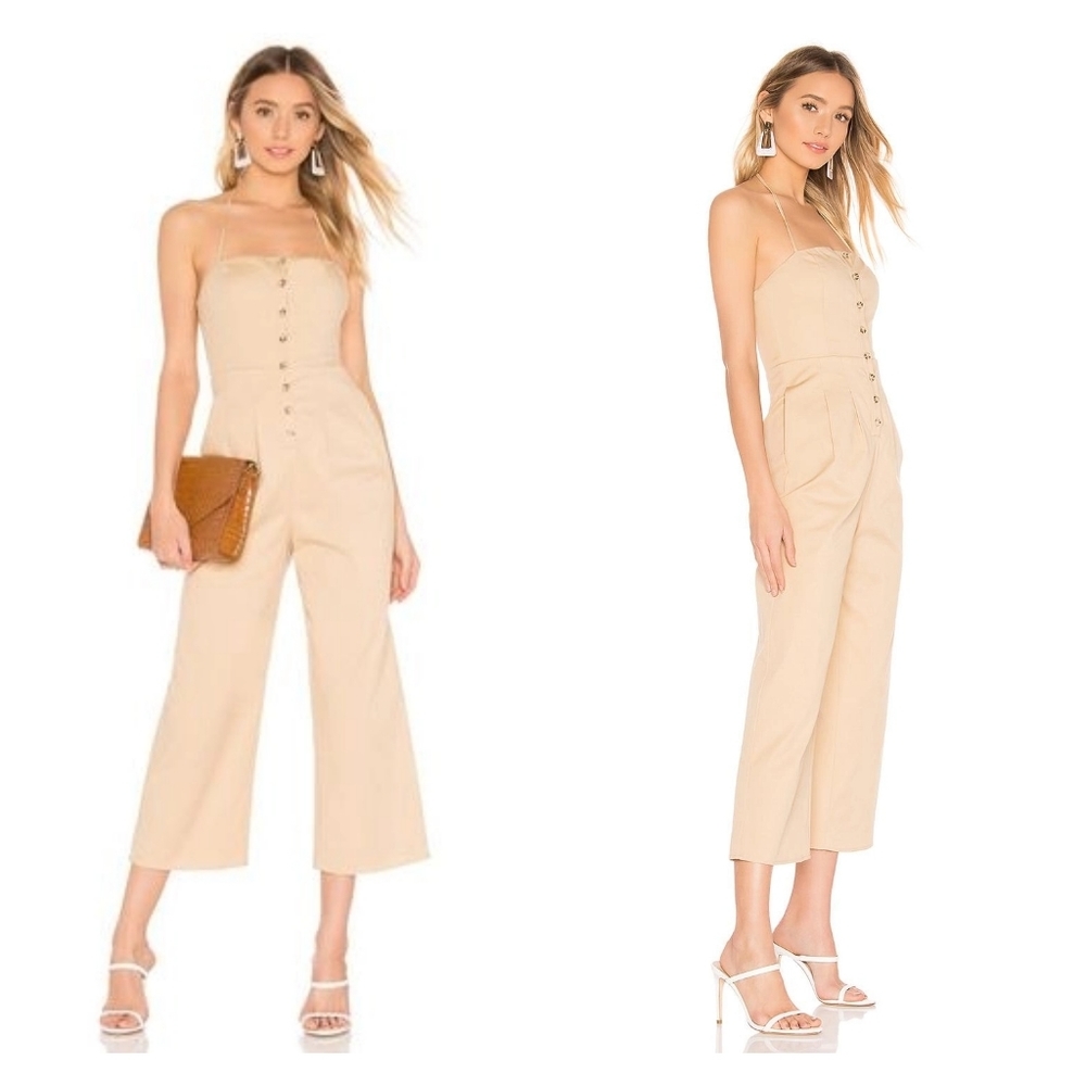 MAJORELLE NWT Womens Khaki Tan Casablanca Jumpsuit Size XL Extra Large